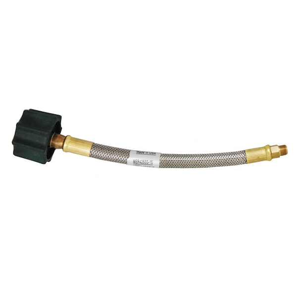 Marshall Excelsior Marshall Excelsior MER425SS-24 Stainless Steel Braided LP Hose - Standard QCC, 24" MER425SS-24 - main
